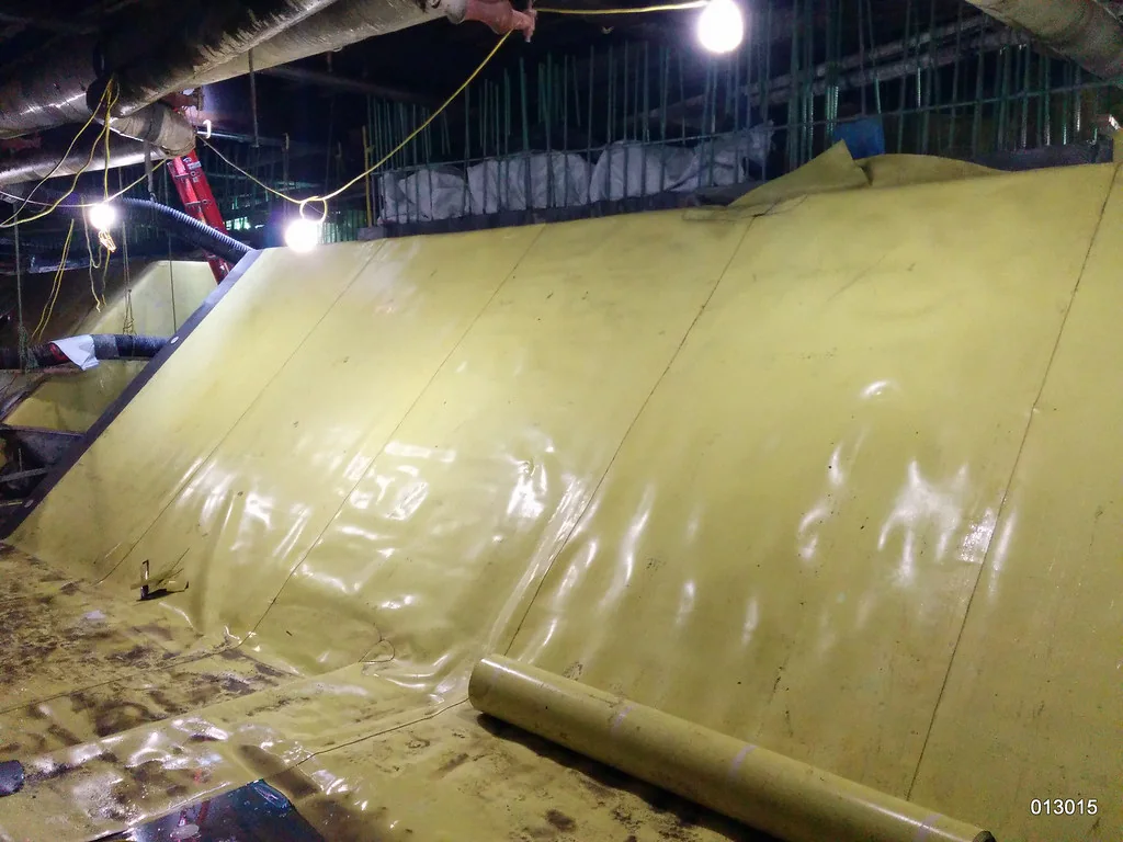 Instalación de membrana de impermeabilización en azotea